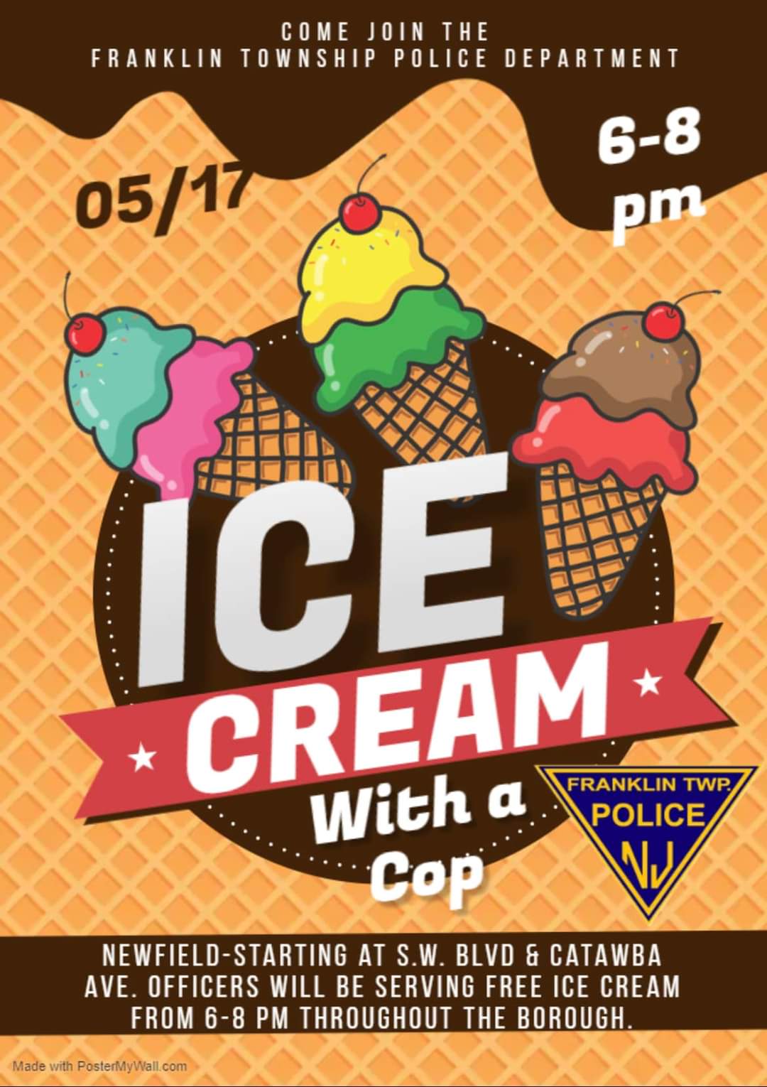 Ice cream with a cop